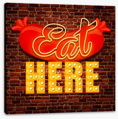 Vintage cafe sign