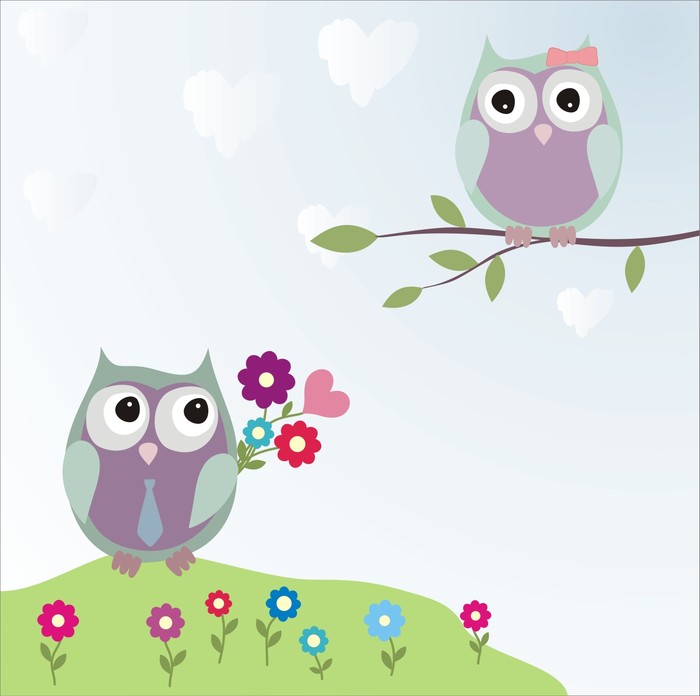 Courting owls