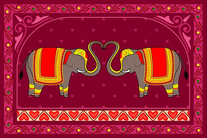 Festive Indian elephants