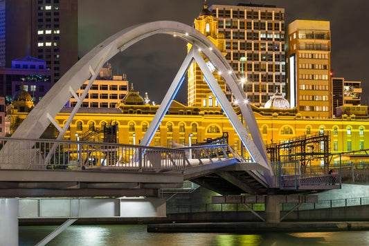 Across Evan Walker bridge
