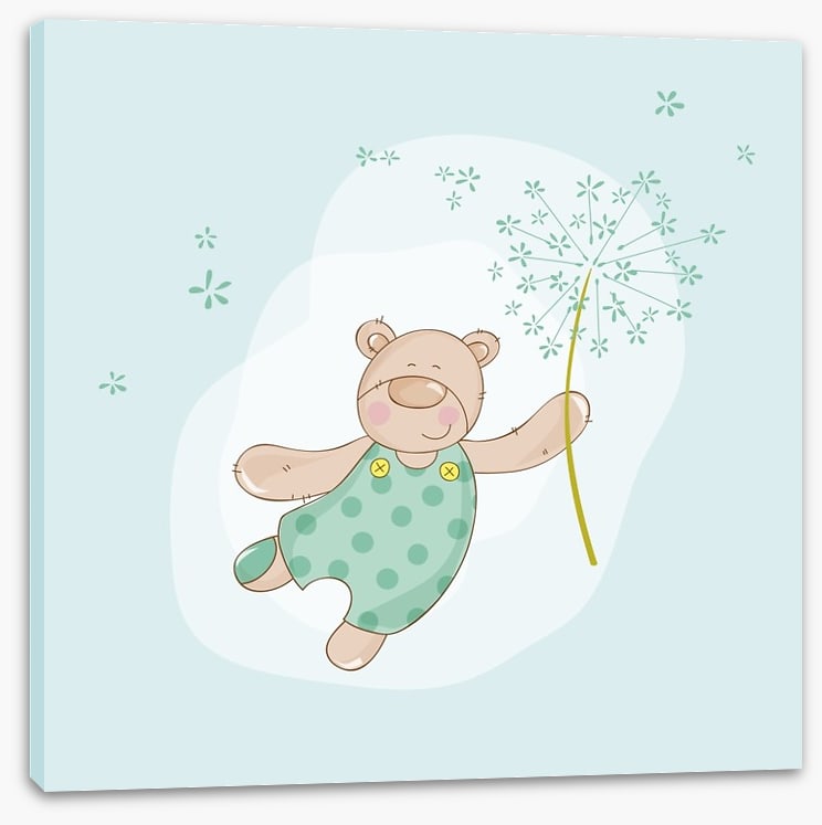 Baby bear in spring