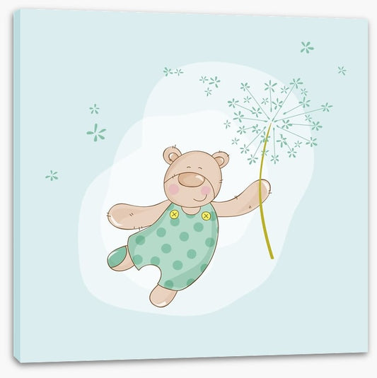Baby bear in spring