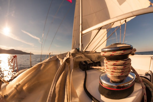 Sailing at sunset