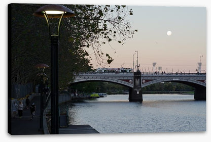Melbourne moonrise