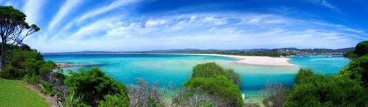 Blue bay panorama