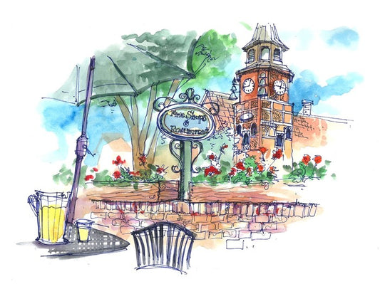 Cafe by the church