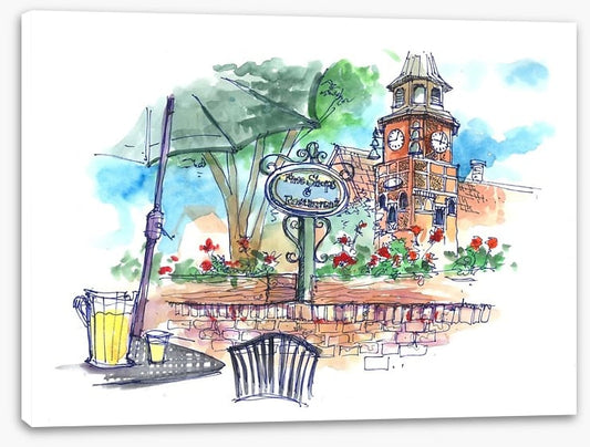 Cafe by the church