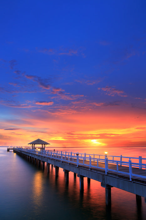Ocean on fire