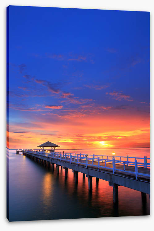 Ocean on fire