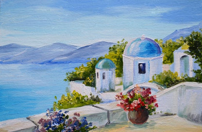 House near the sea, Santorini