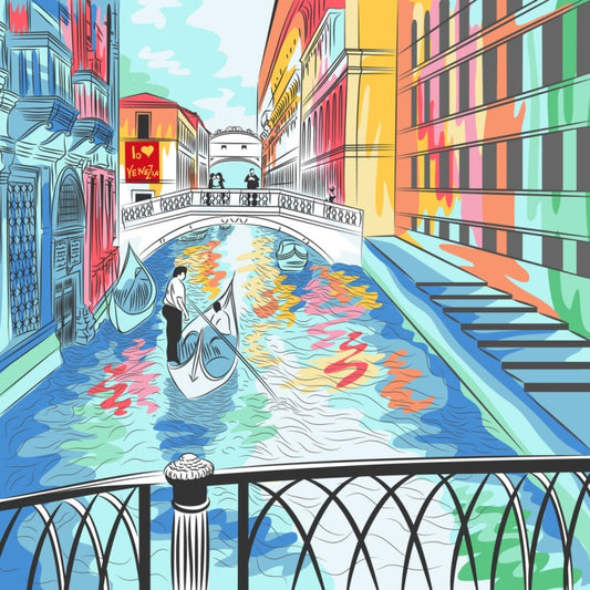 The colourful canal