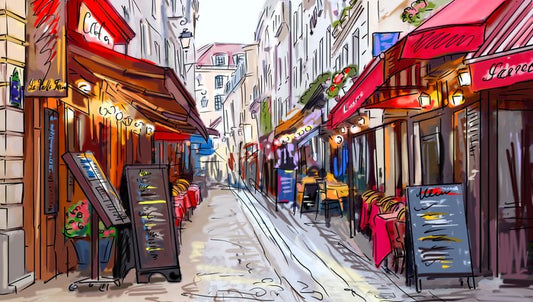The cafe street
