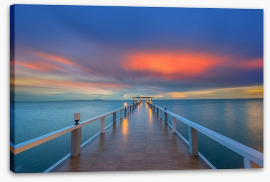 Sunrise over the pier