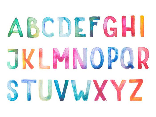 Rainbow letters