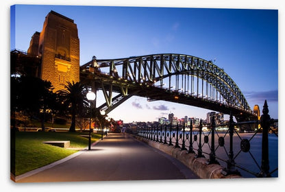 The bridge at dusk