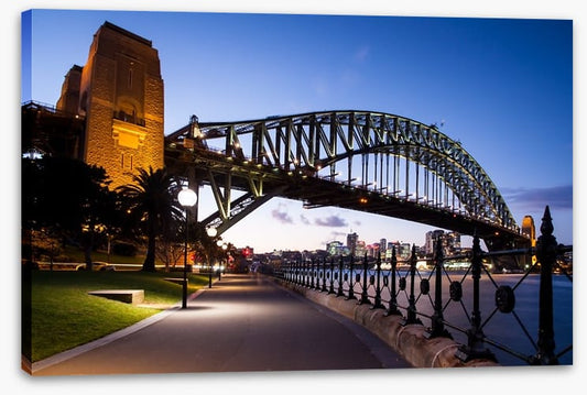 The bridge at dusk
