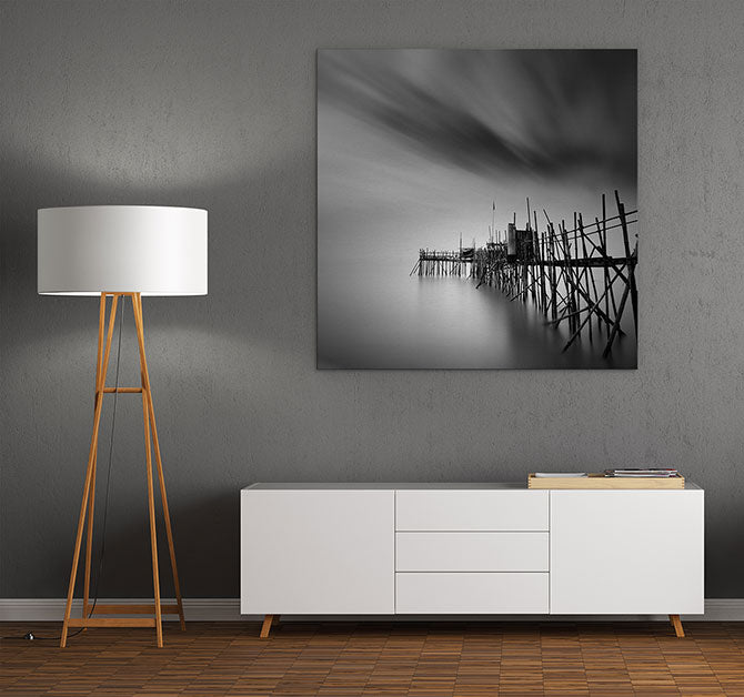Old pier silhouette