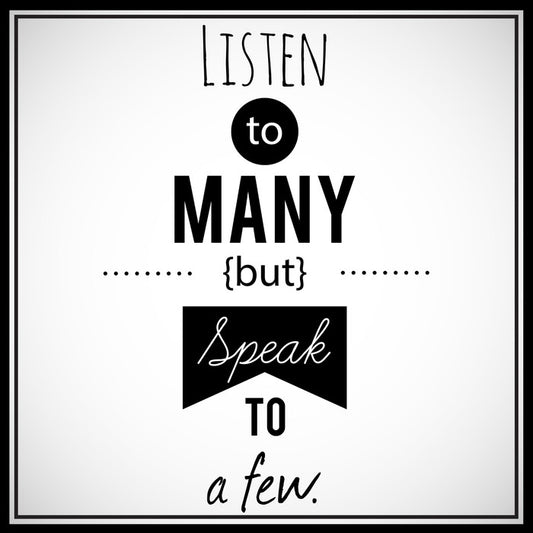 Listen to many