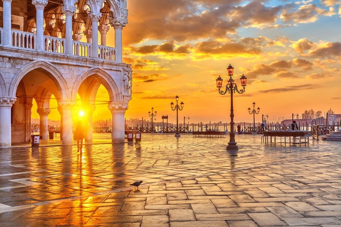 Sunrise over San Marco piazza
