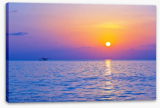 Purple sky sunset