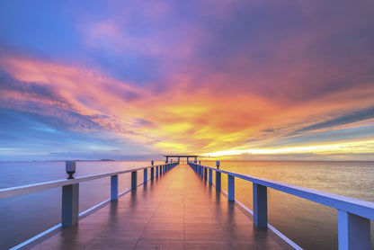 Sunrise over the jetty