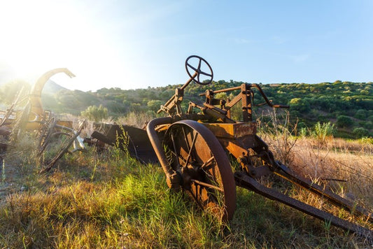 Sunrise on the abandoned farm