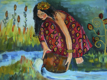 Girl by the river
