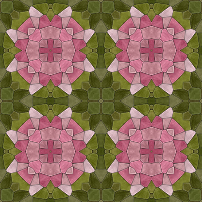 Rose garden mosaic