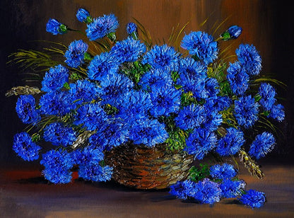 Bright blue bouquet