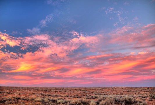 Soft outback sunset