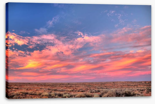 Soft outback sunset