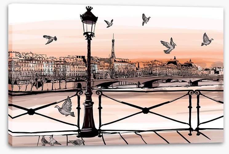 Sunset over the Seine