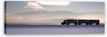 Across the salt flats