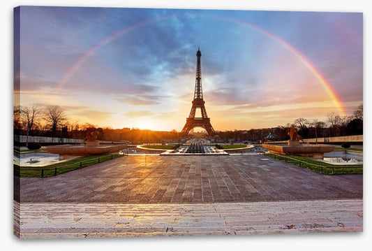 Eiffel tower rainbow