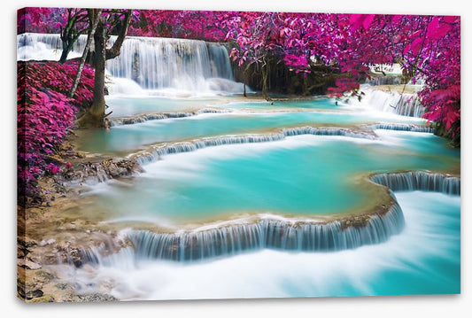 Turquoise Kuang Si waterfalls