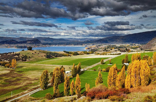 Clouds and countryside