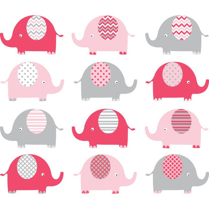 Baby pink elephants