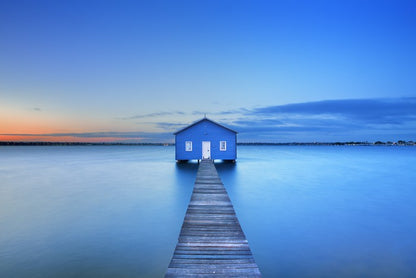 Sunrise at Matilda Bay boathouse