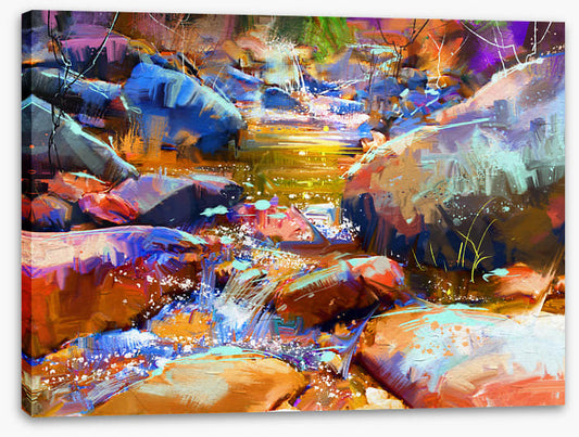 Colourful cascade