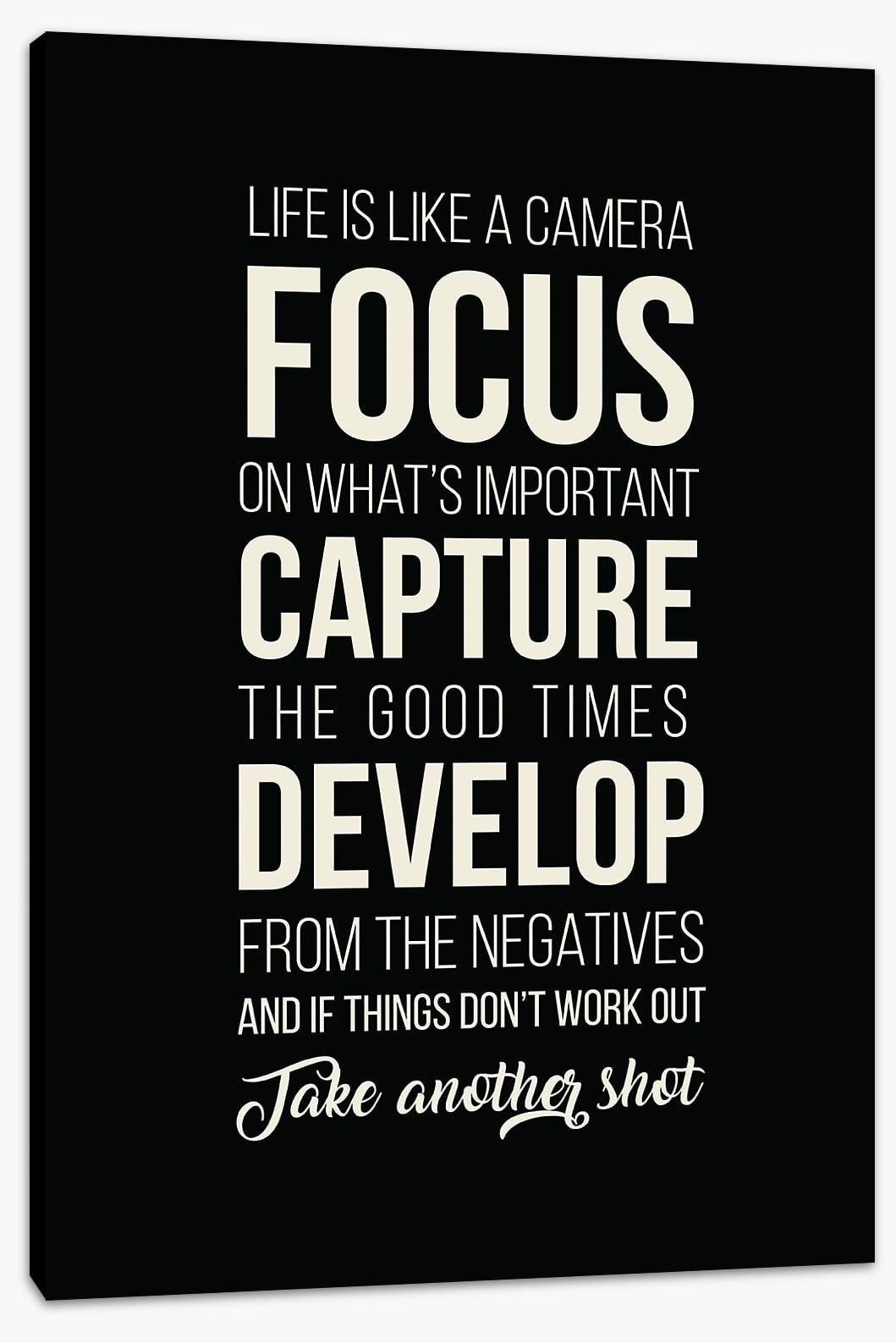 Life is like a camera