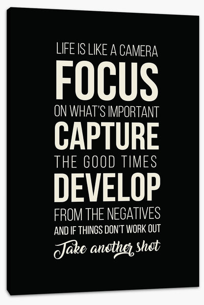 Life is like a camera
