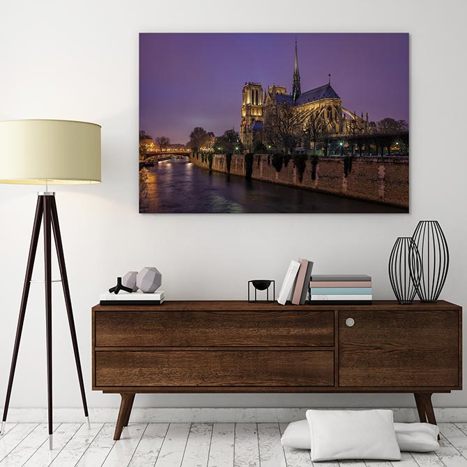 Notre Dame dusk