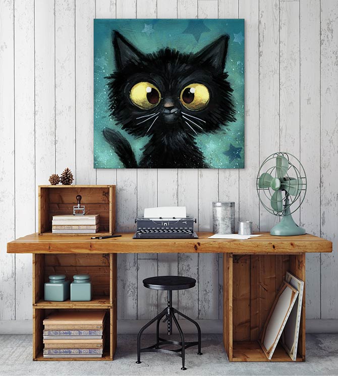The black cat
