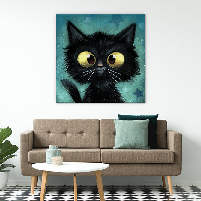 The black cat