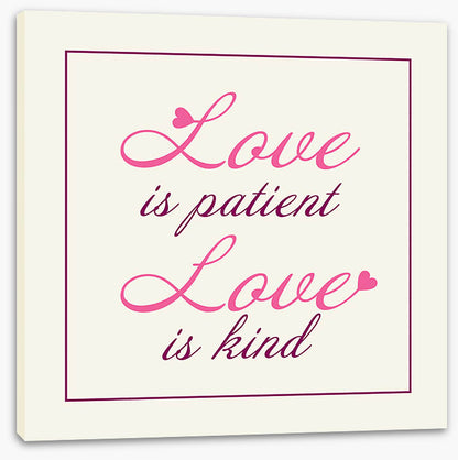 Love is patient