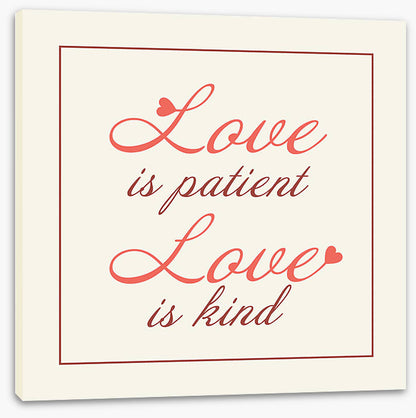 Love is patient