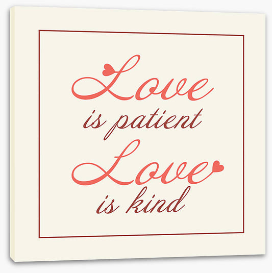 Love is patient