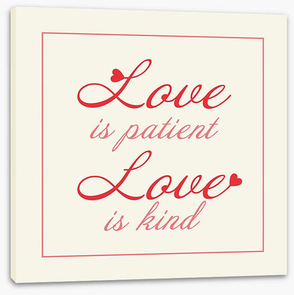 Love is patient