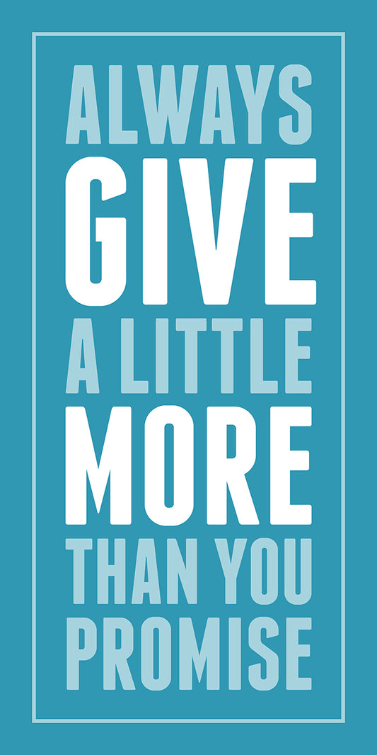 Give a little more