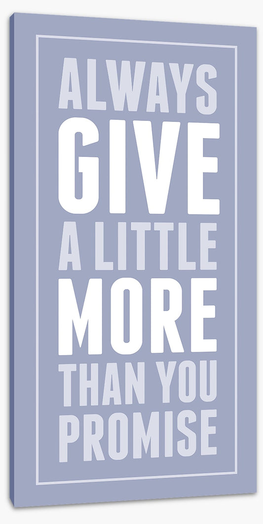 Give a little more